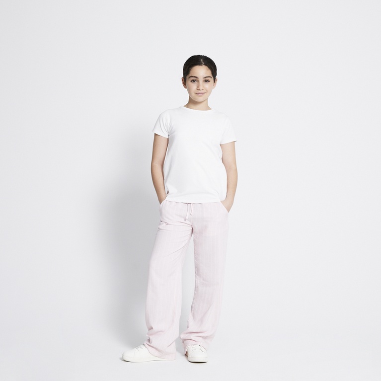 Linen blend pants "Roxy striped star"